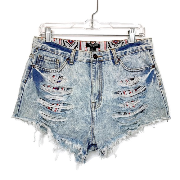 Forever 21 Pants - Forever 21 Distressed Cut Off High Rise Shorts